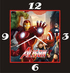 Personalised Avengers Clock THEME PARTIES Pretty UR Party