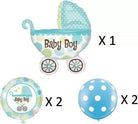 Its a Boy Pram Balloon - 5 pieces Set ALL PARTY SUPPLIES Pretty UR Party