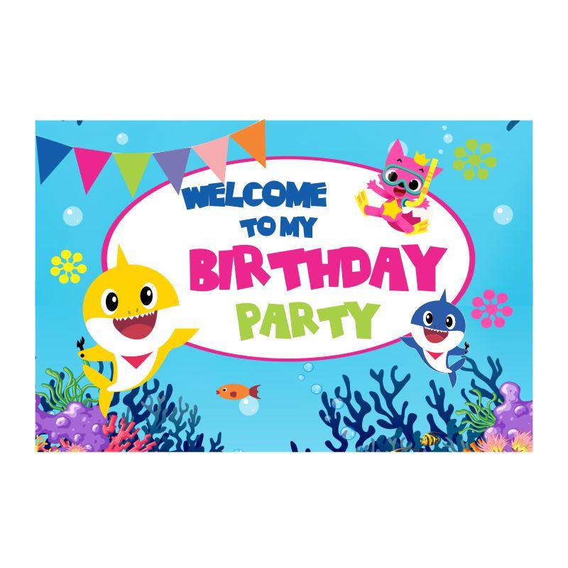 Baby Shark Party Decorations Kit - 80 pcs combo pack PACKAGES Pretty UR Party