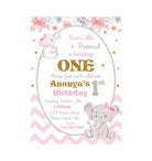 Baby Elephant Theme E-Invitations ALL PARTY SUPPLIES Pretty UR Party