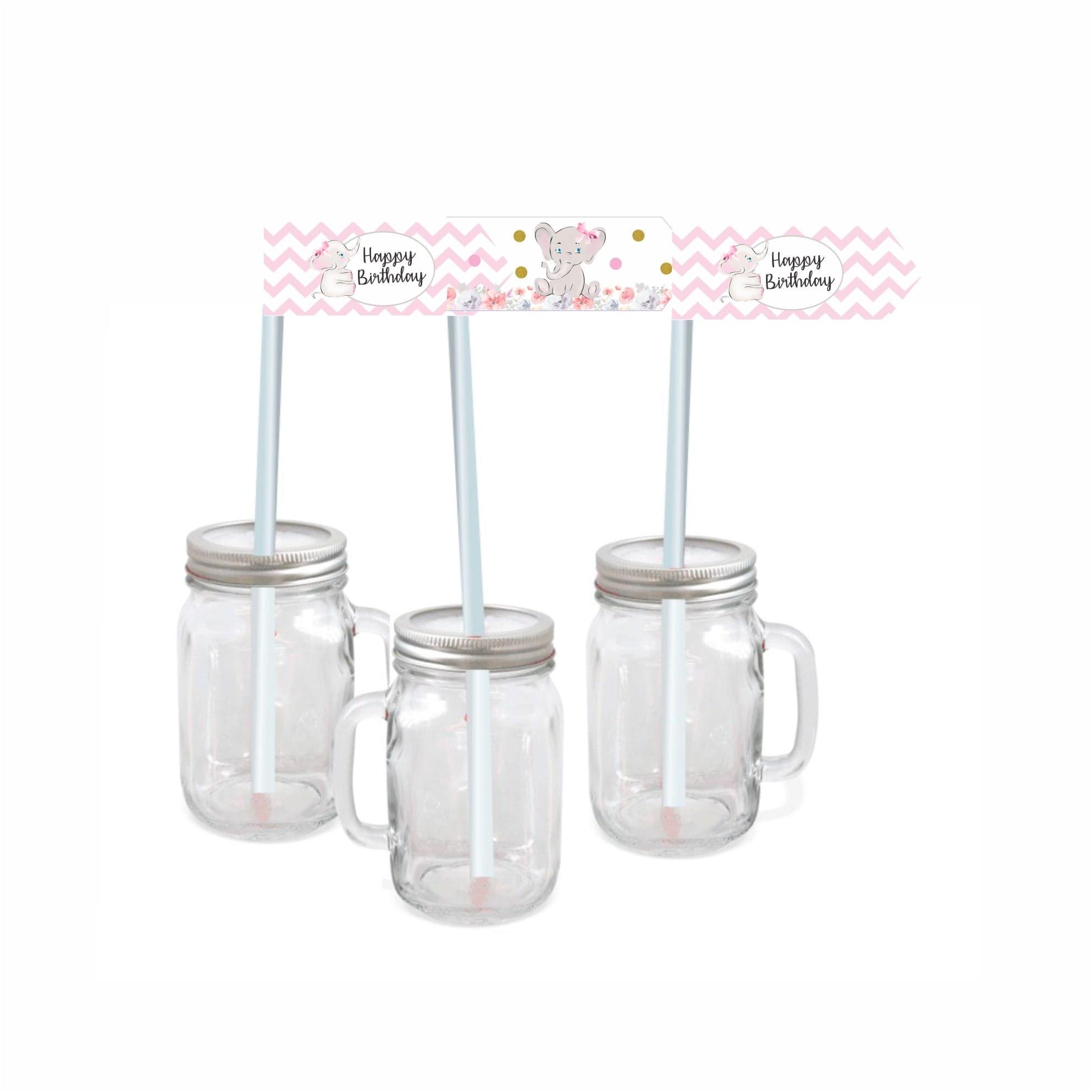 Baby Elephant Theme Drink Straws THEME PARTIES Pretty UR Party