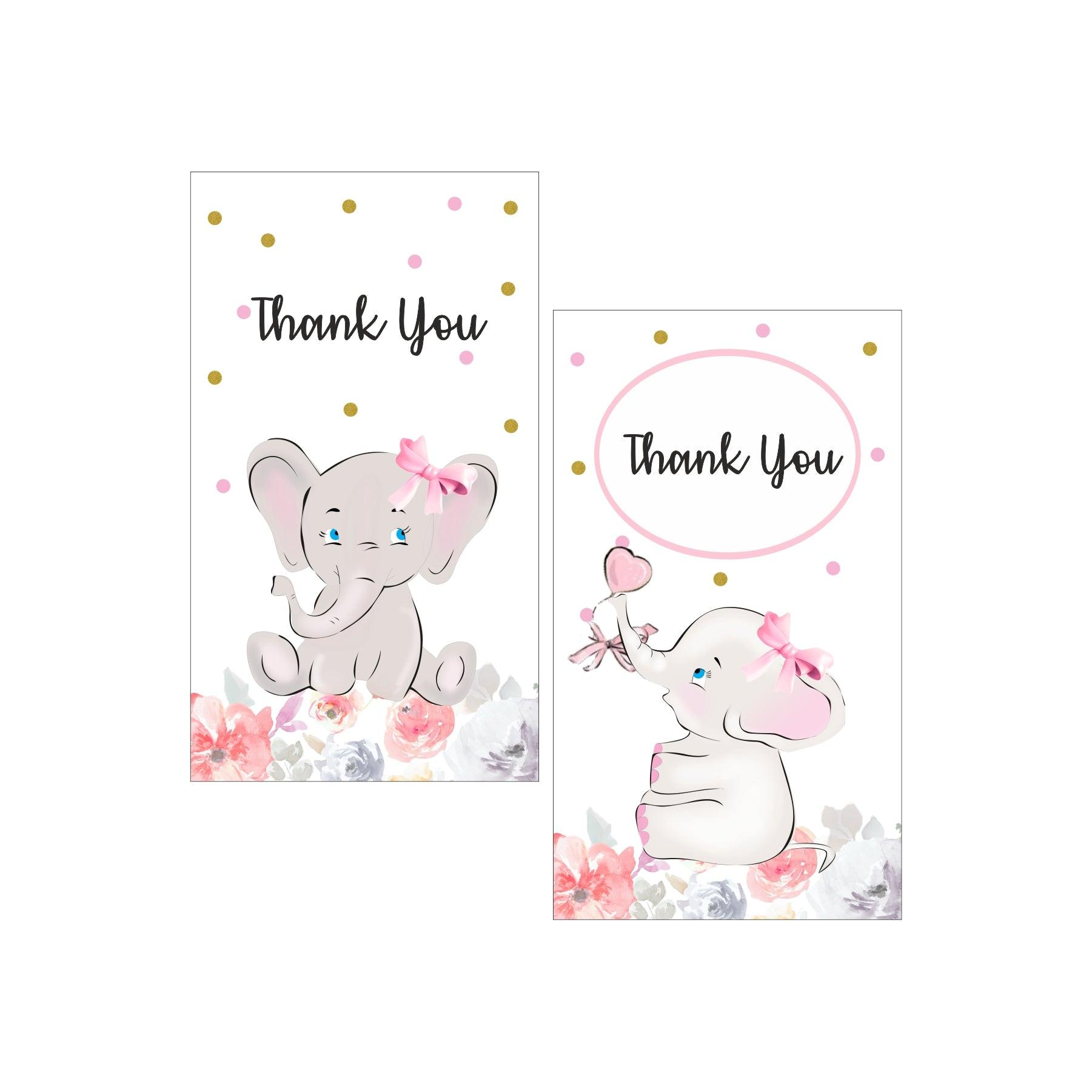 Baby Elephant Party Decorations Kit - 80 Pieces combo pack BIRTHDAYS Pretty UR Party