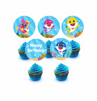 Baby Shark Theme Cupcake / Food Toppers THEME PARTIES Pretty UR Party