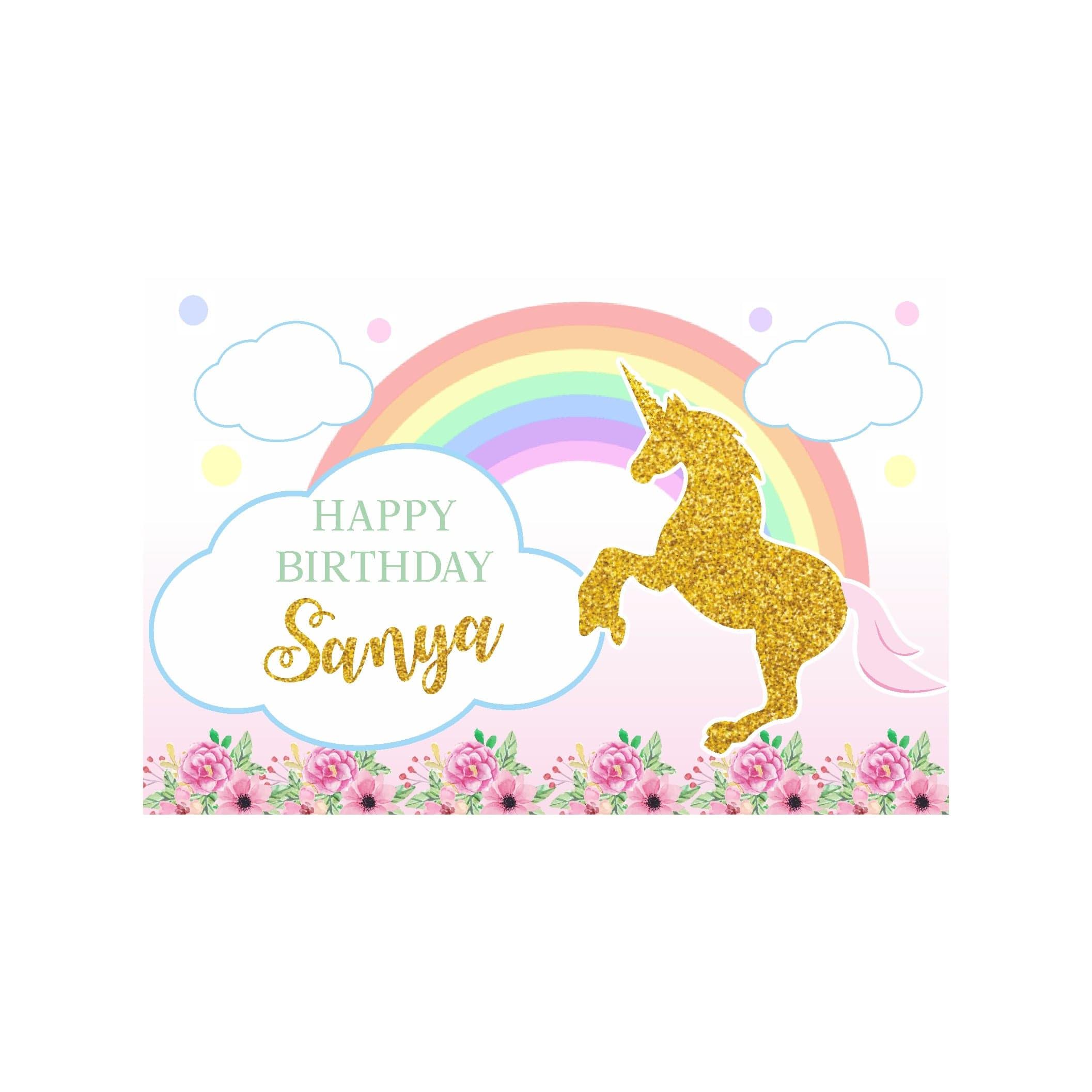 Unicorn Theme Backdrop THEME PARTIES Pretty UR Party