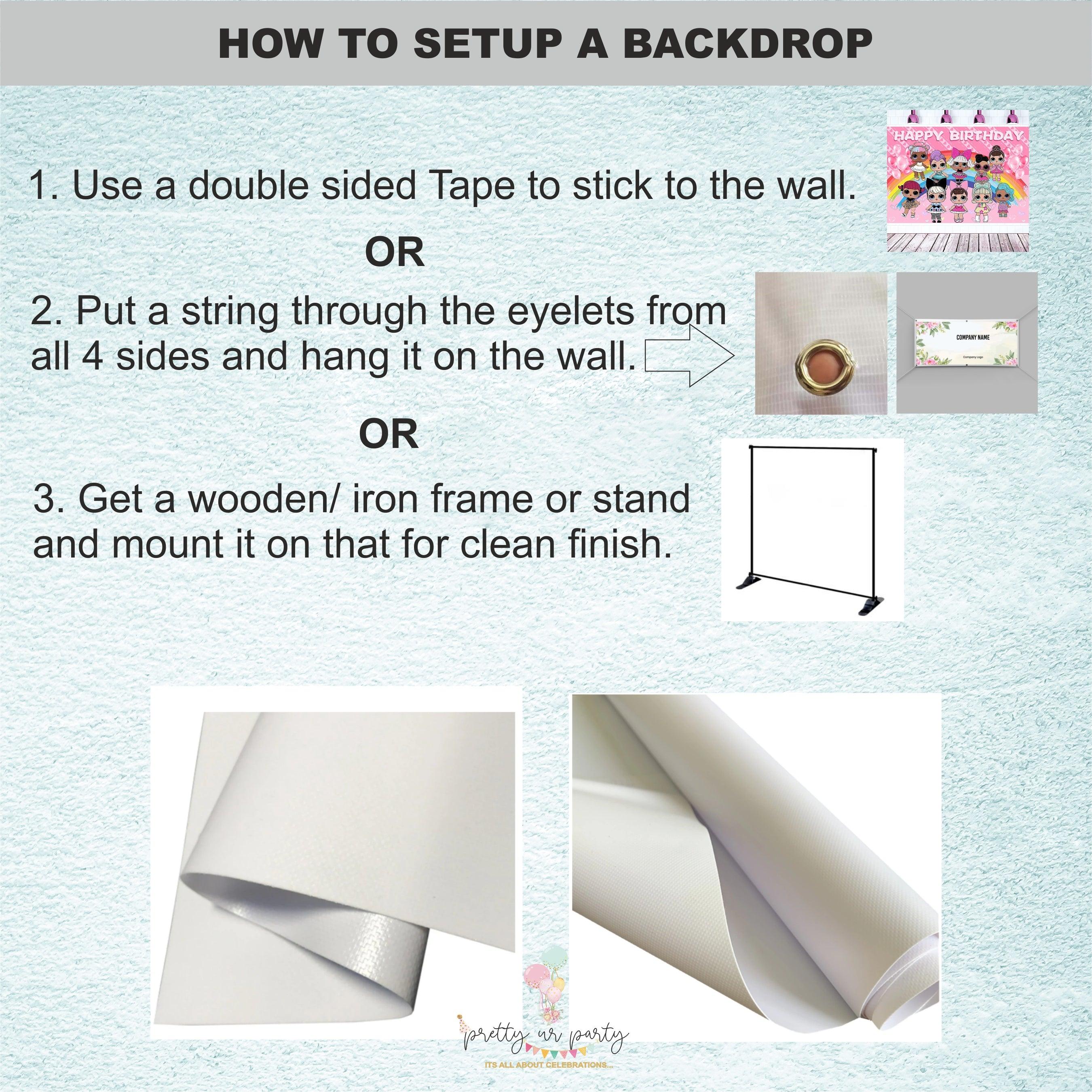 Monster High Theme Backdrop PERSONALISED Pretty UR Party