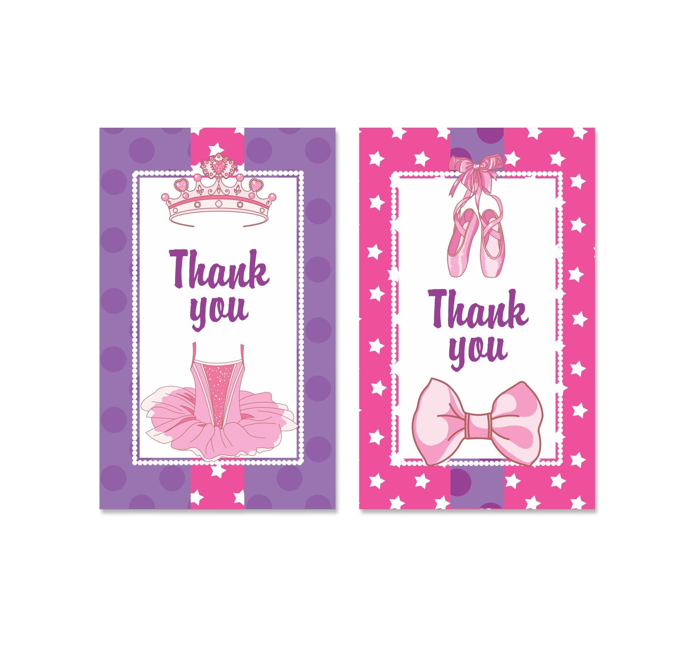 Ballerina Theme Thank you Tags THEME PARTIES Pretty UR Party Ballerina Theme Thank you Tags THEME PARTIES Pretty UR Party