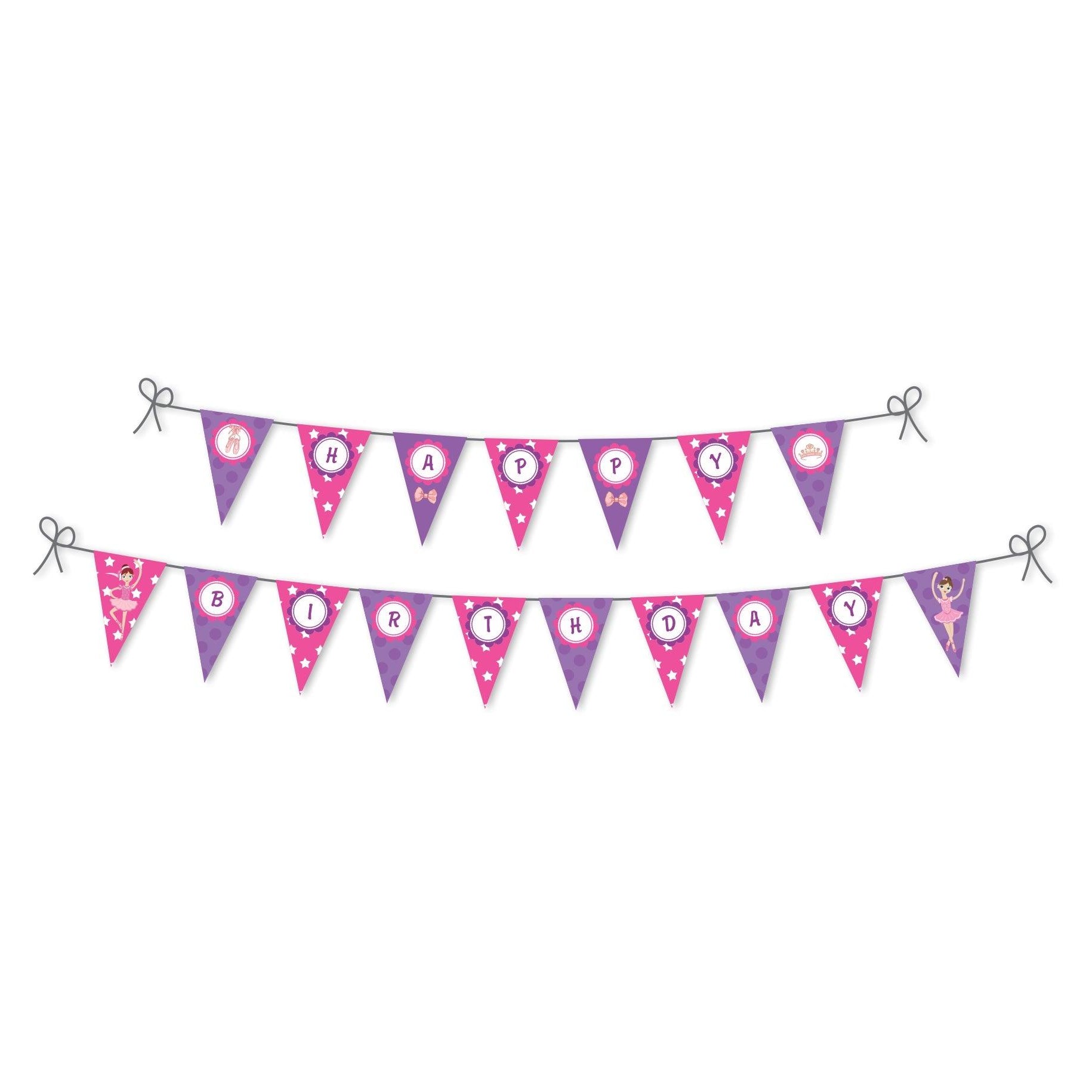 Ballerina  Theme Bunting THEME PARTIES Pretty UR Party