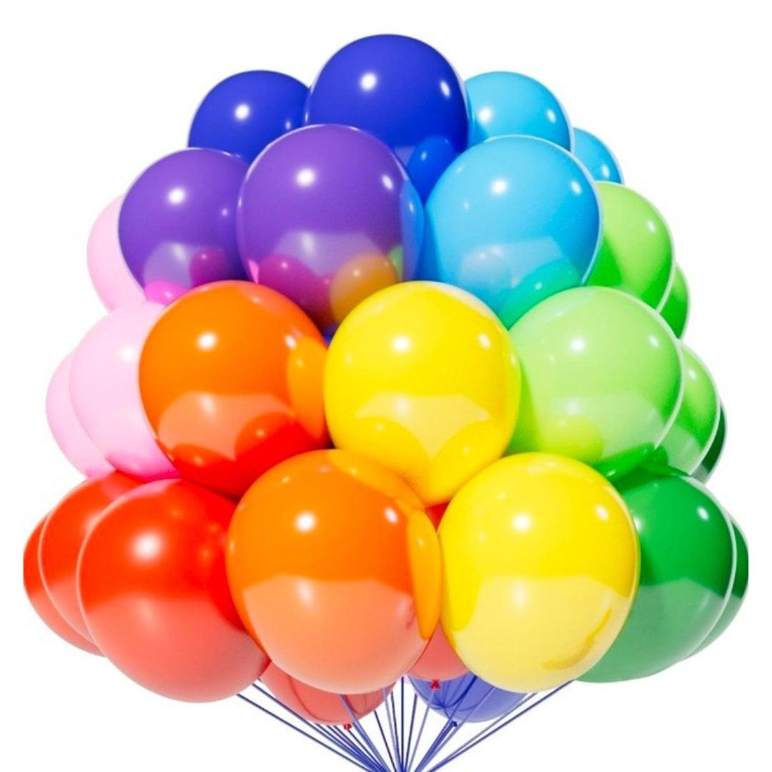 Multicolour Latex Balloon - Pack of 50 THEME PARTIES Pretty UR Party