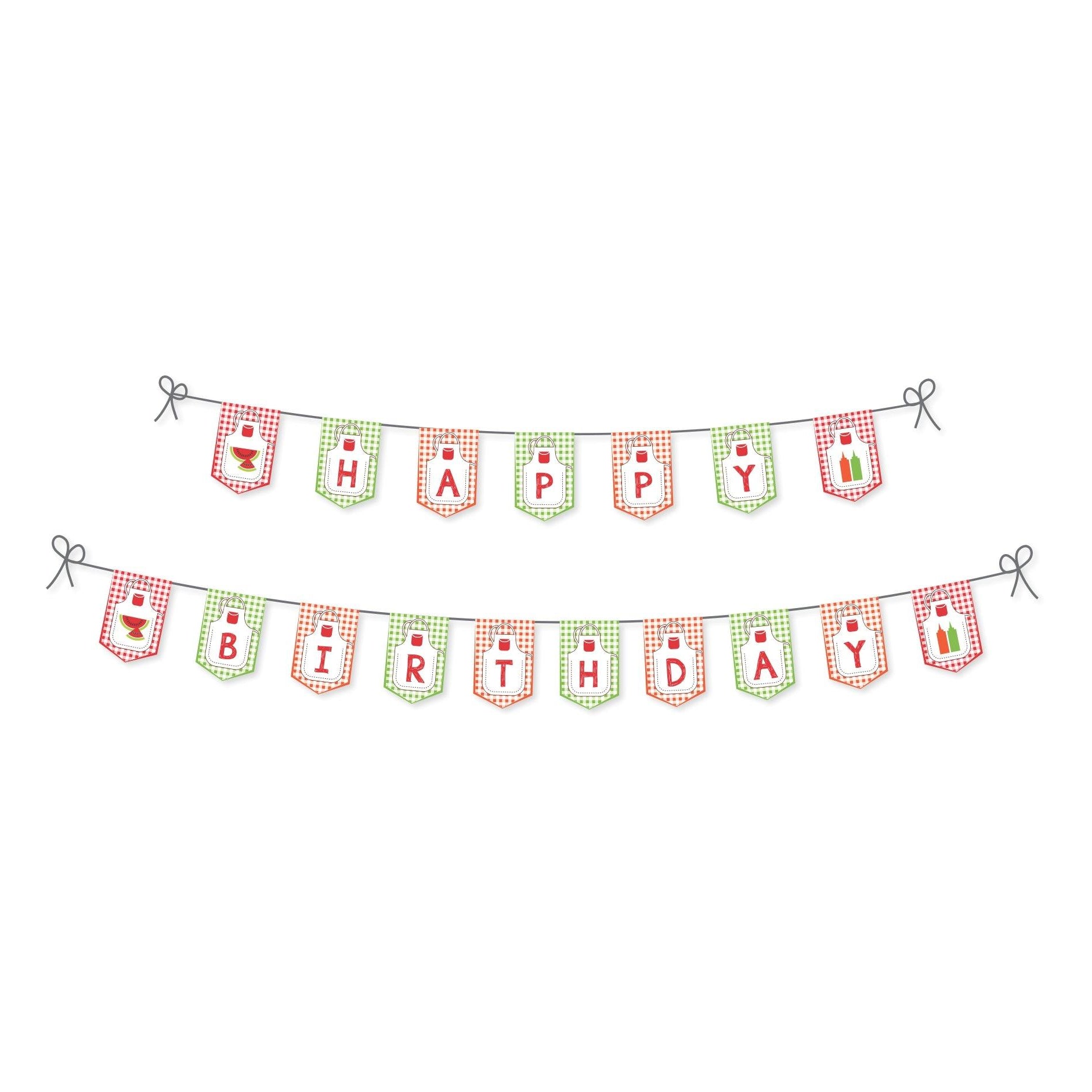 Barbeque Theme Bunting THEME PARTIES Pretty UR Party