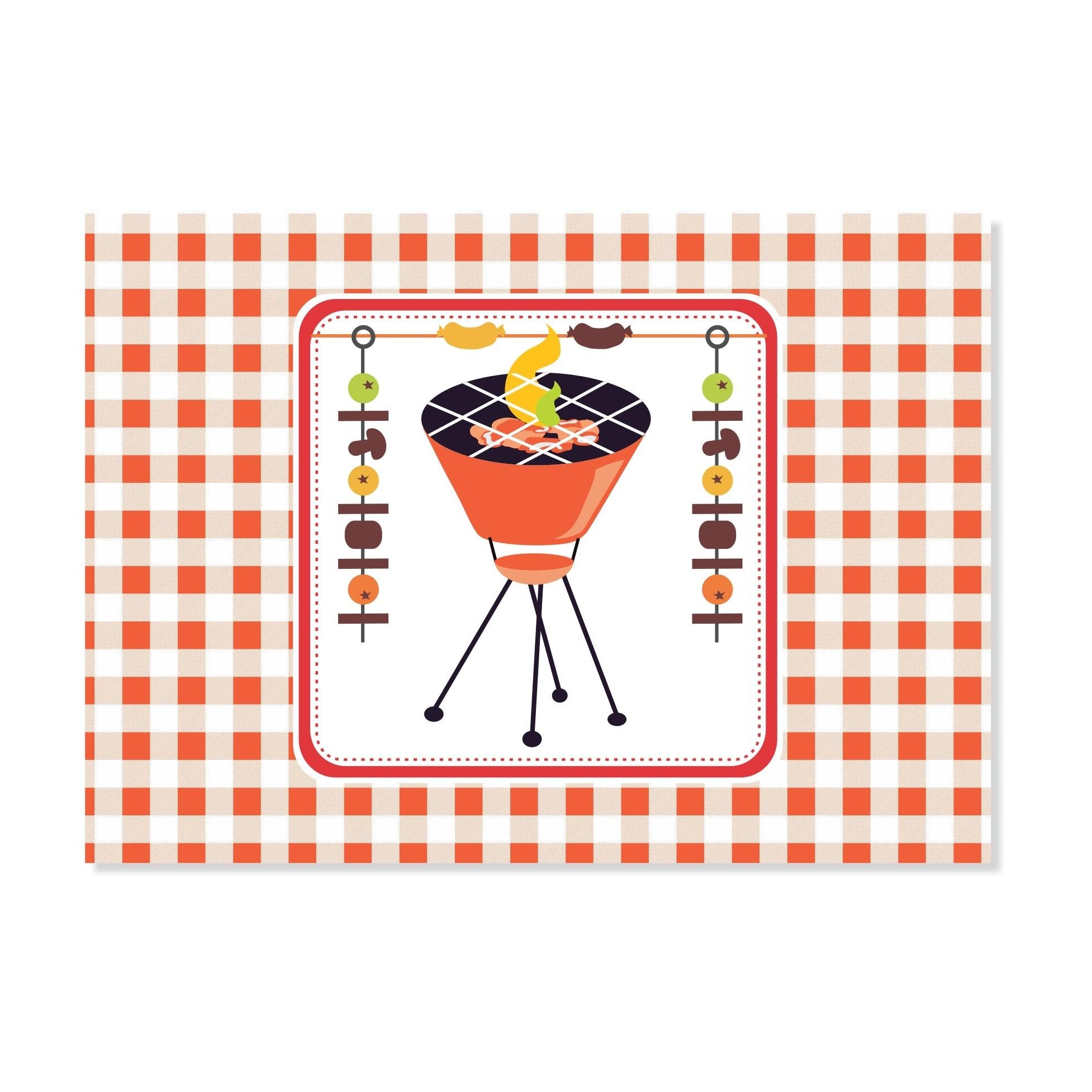 Barbeque Table Mats THEME PARTIES Pretty UR Party