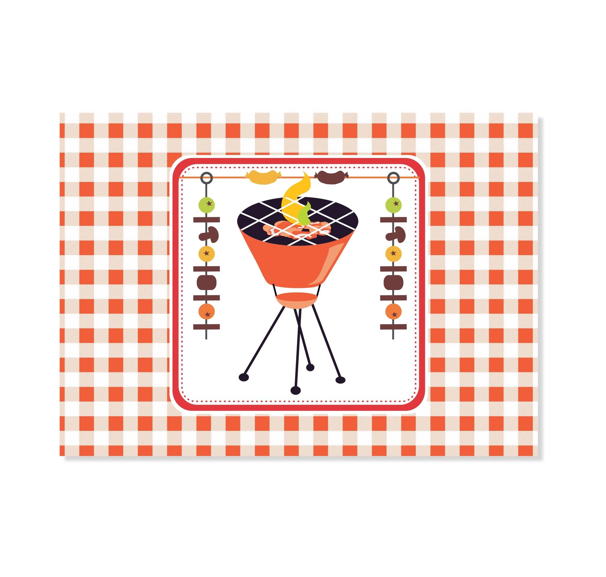Barbeque Table Mats THEME PARTIES Pretty UR Party
