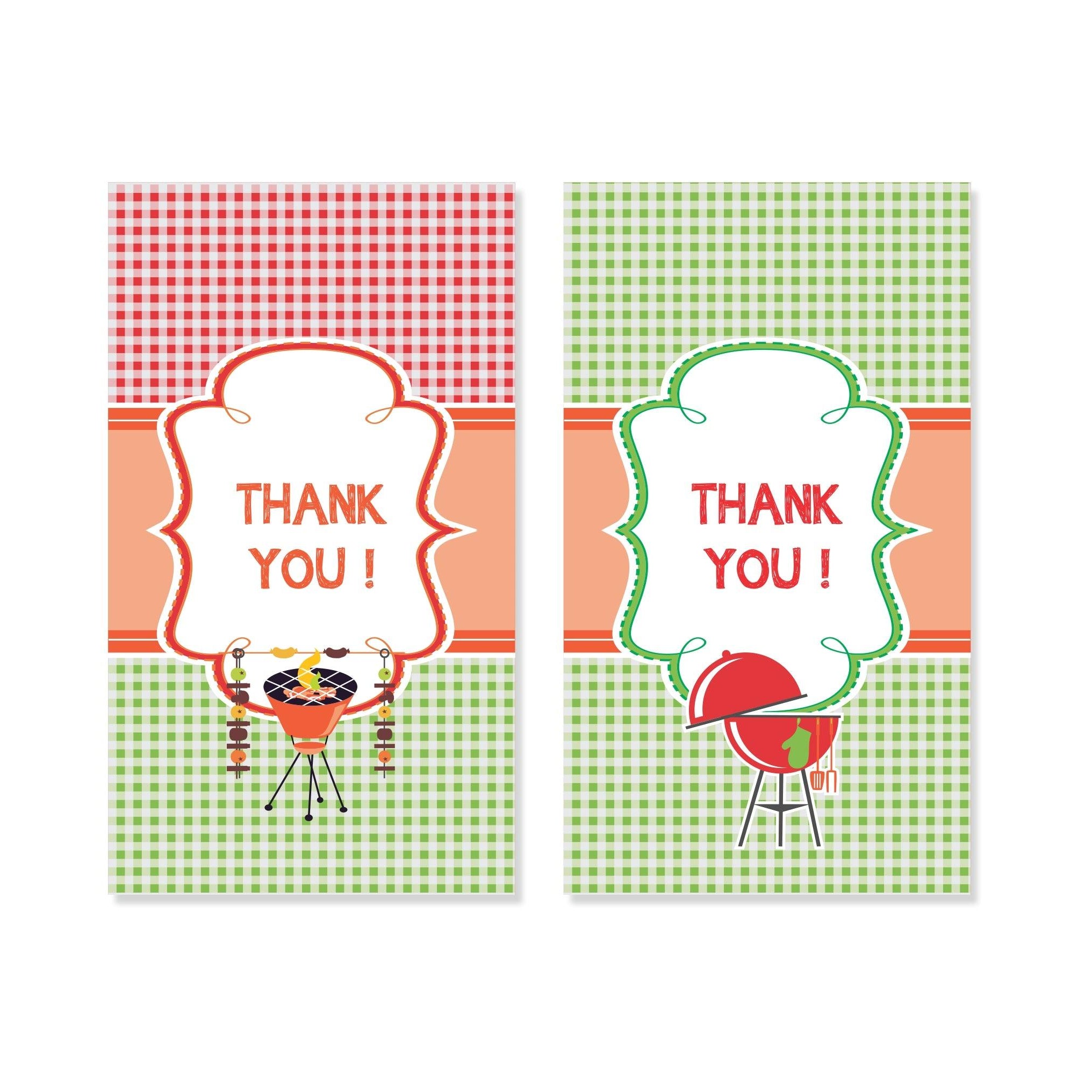Barbeque Theme Thank you Tags THEME PARTIES Pretty UR Party