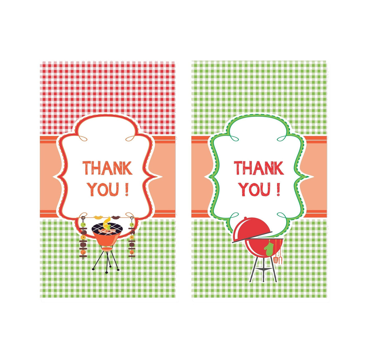 Barbeque Theme Thank you Tags