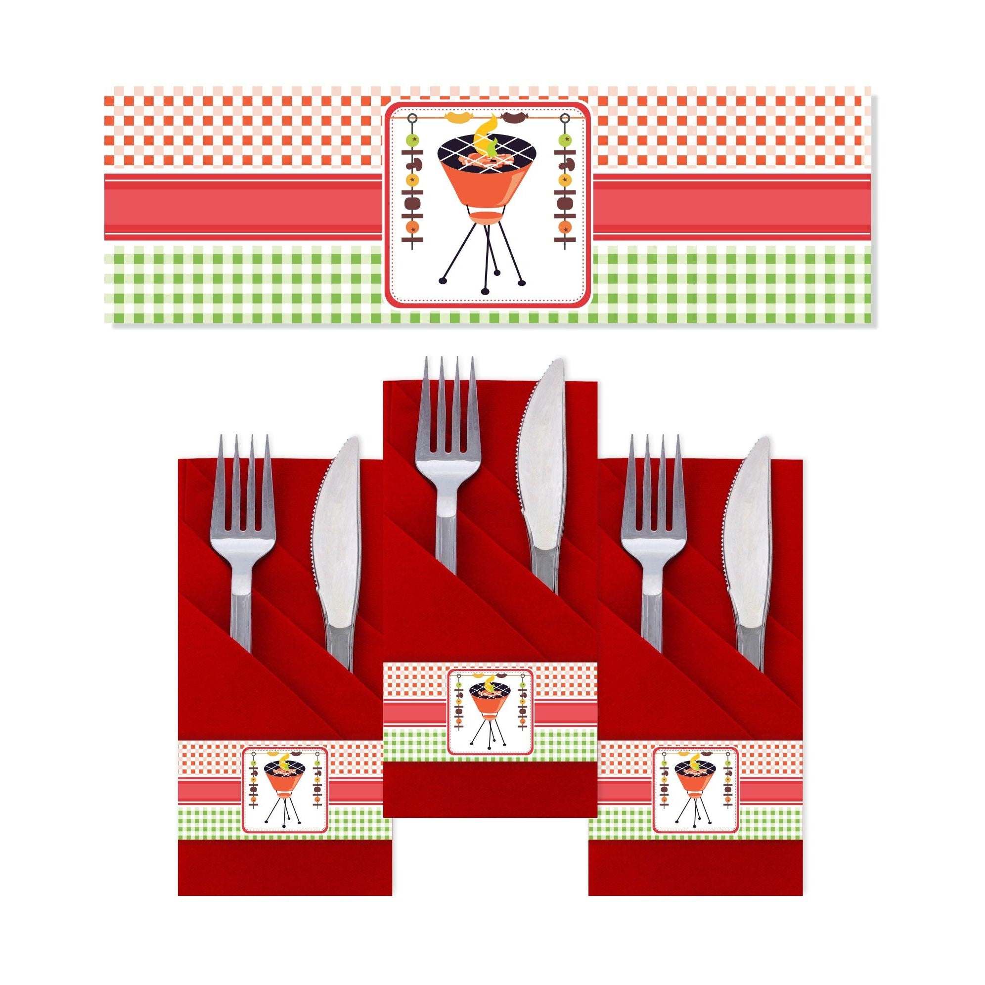 Barbeque Napkin Rings THEME PARTIES Pretty UR Party