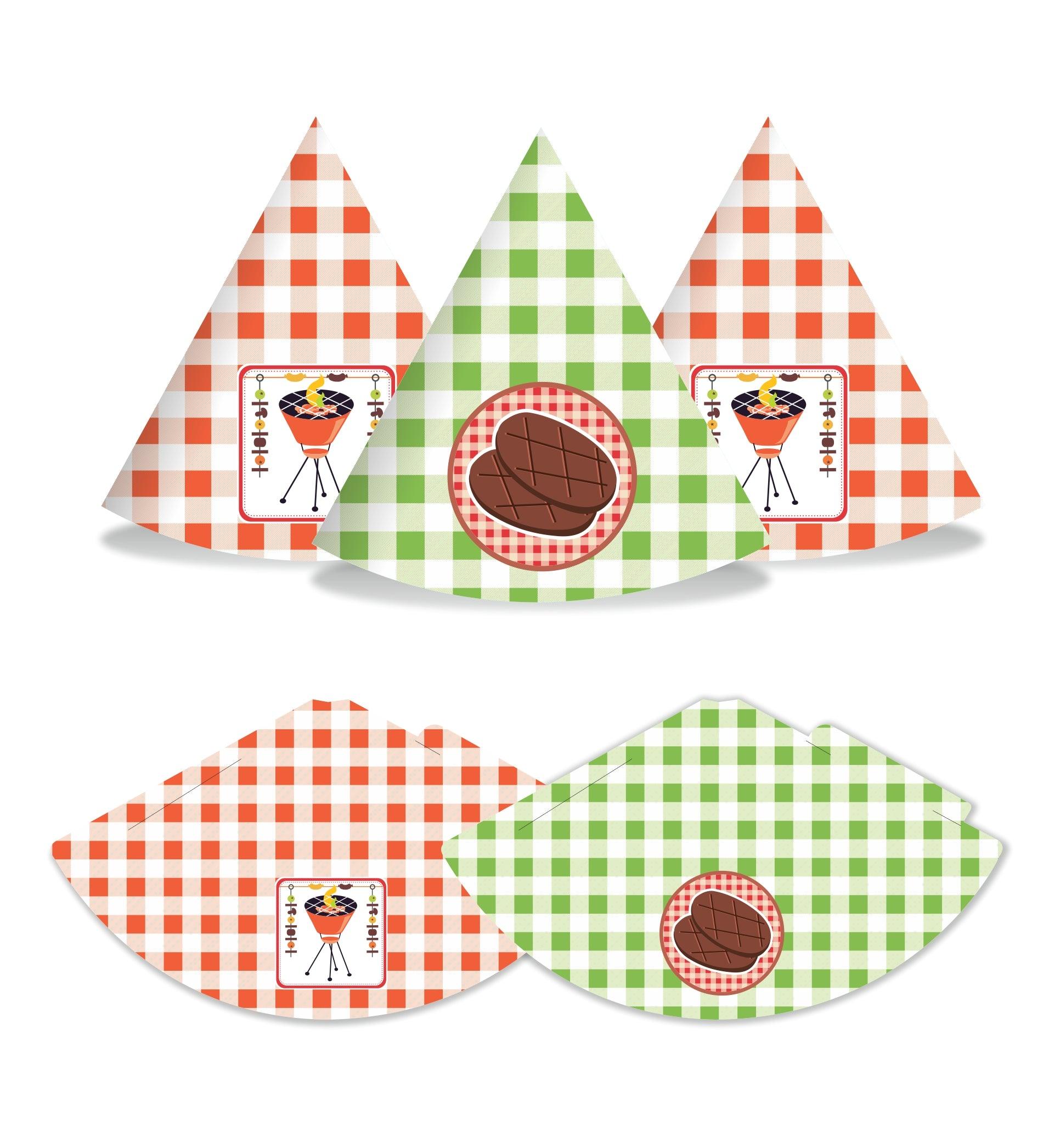 Barbeque Theme Hats - Pack of 10 THEME PARTIES Pretty UR Party