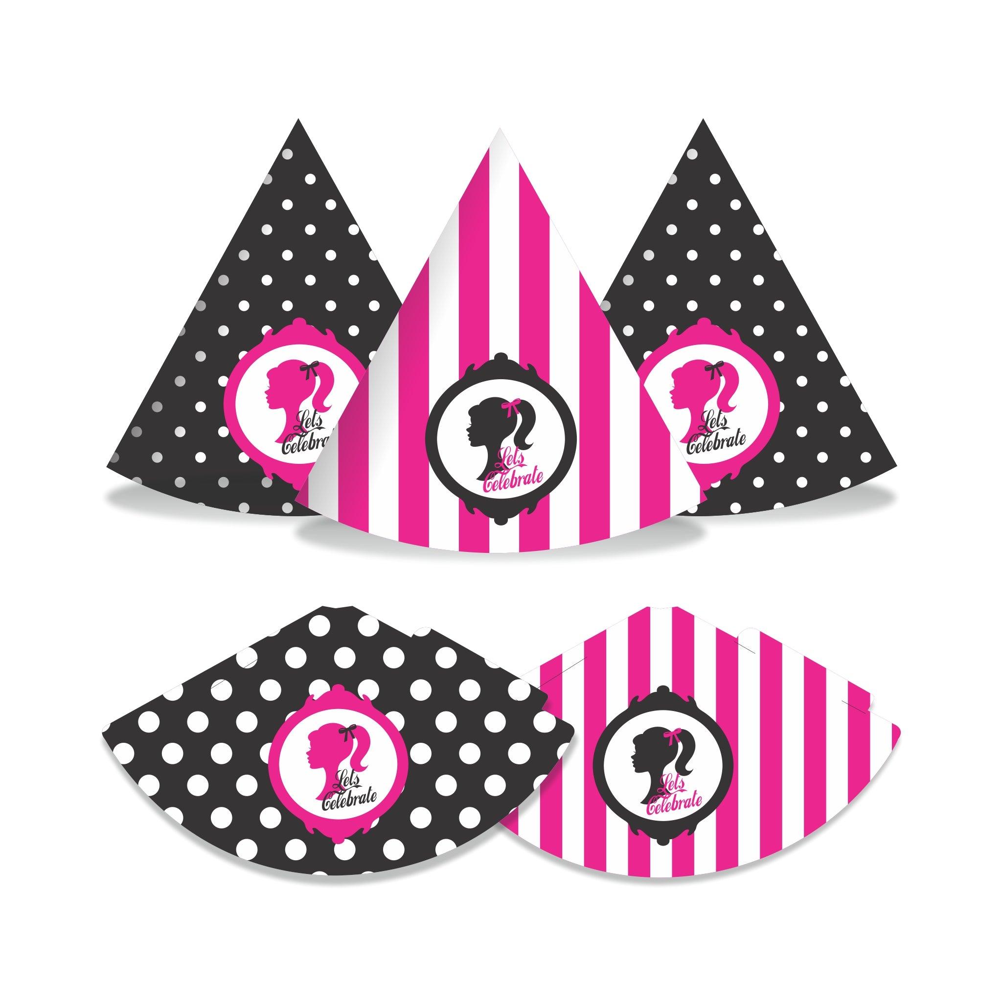 Barbie Hats - Pack of 10 THEME PARTIES Pretty UR Party