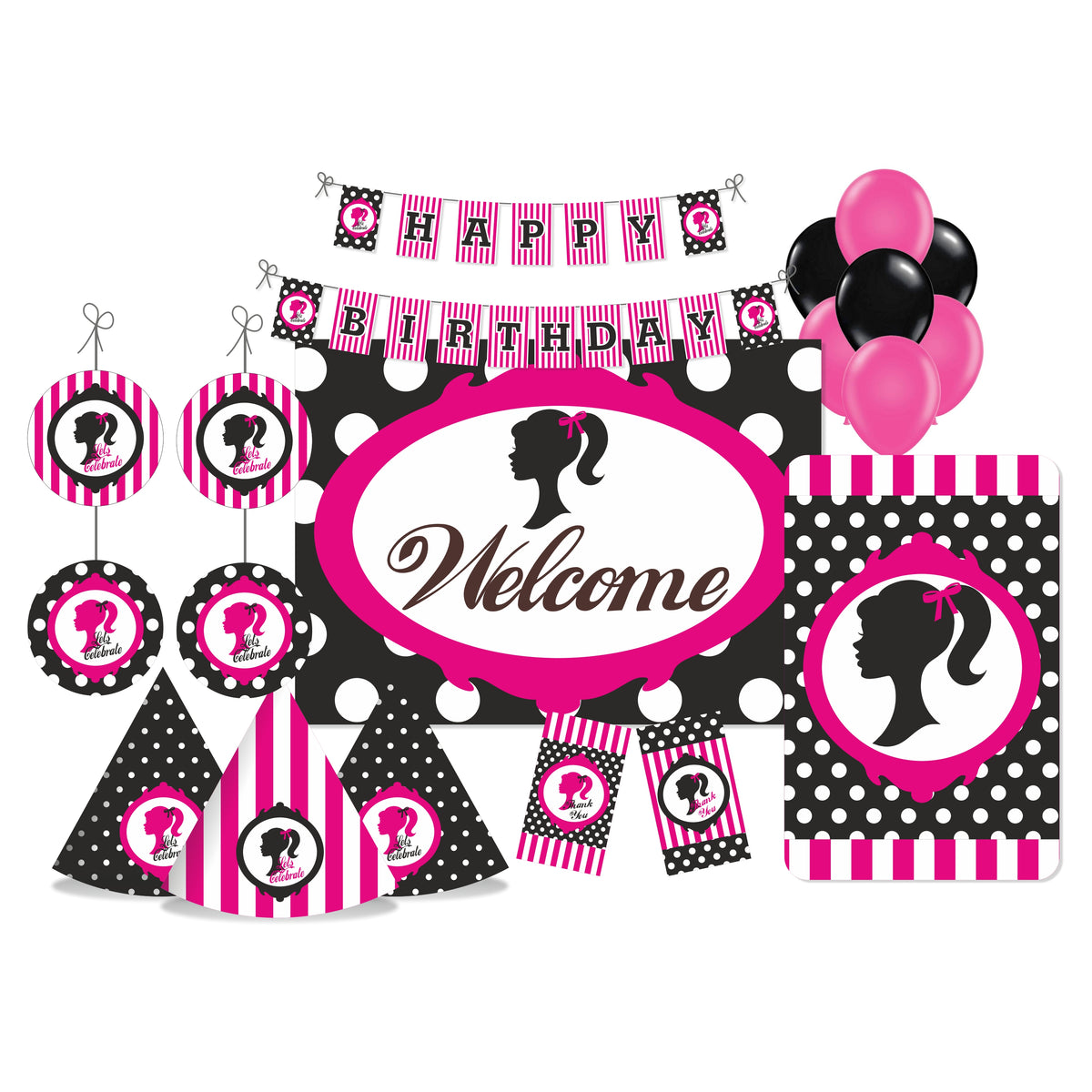 Barbie Silhouette Theme Party Package – PRETTY UR PARTY