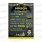 Batman Inspired Chalkboard Poster PERSONALISED Pretty UR Party