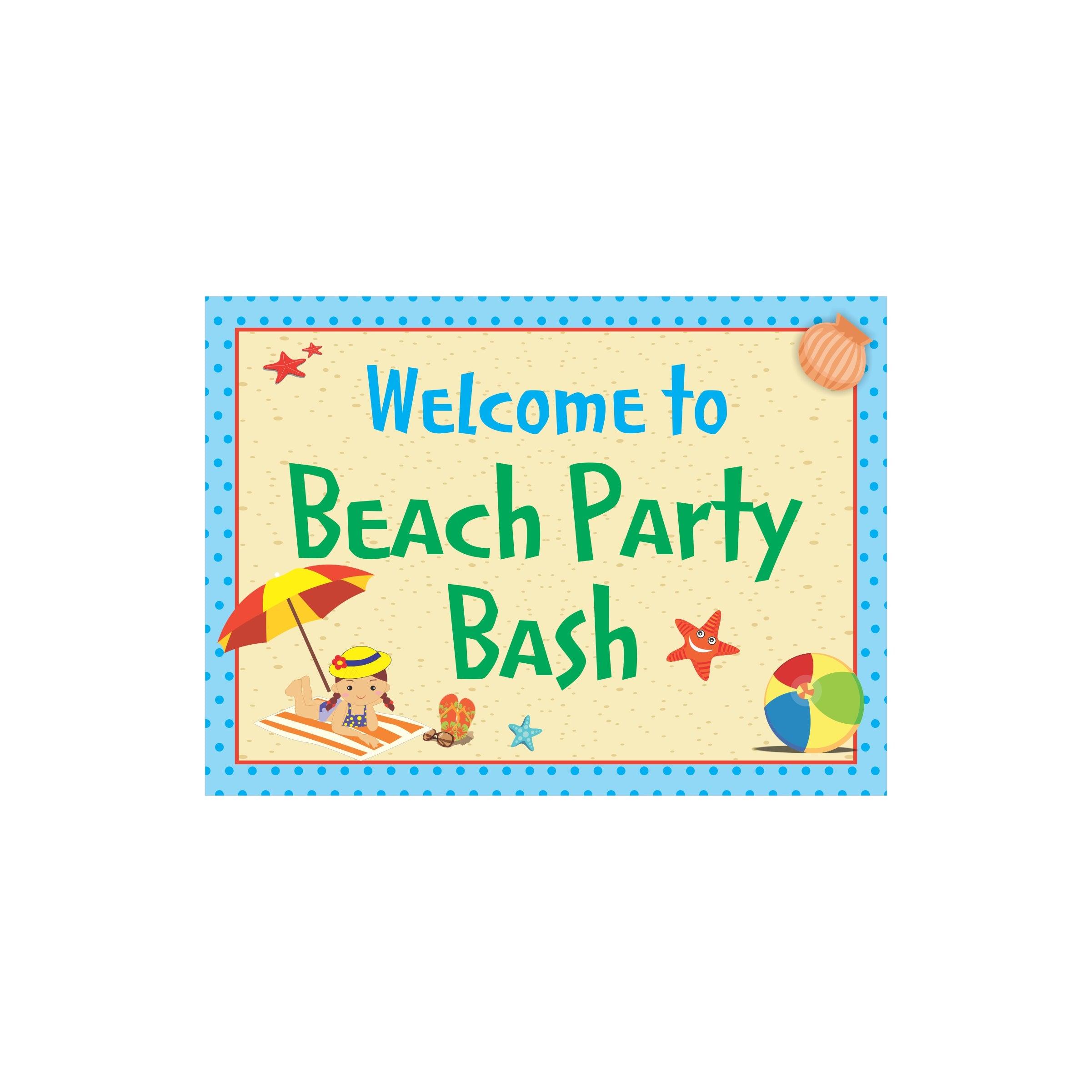 Beach Theme Entrance Banner / Door Sign THEME PARTIES Pretty UR Party