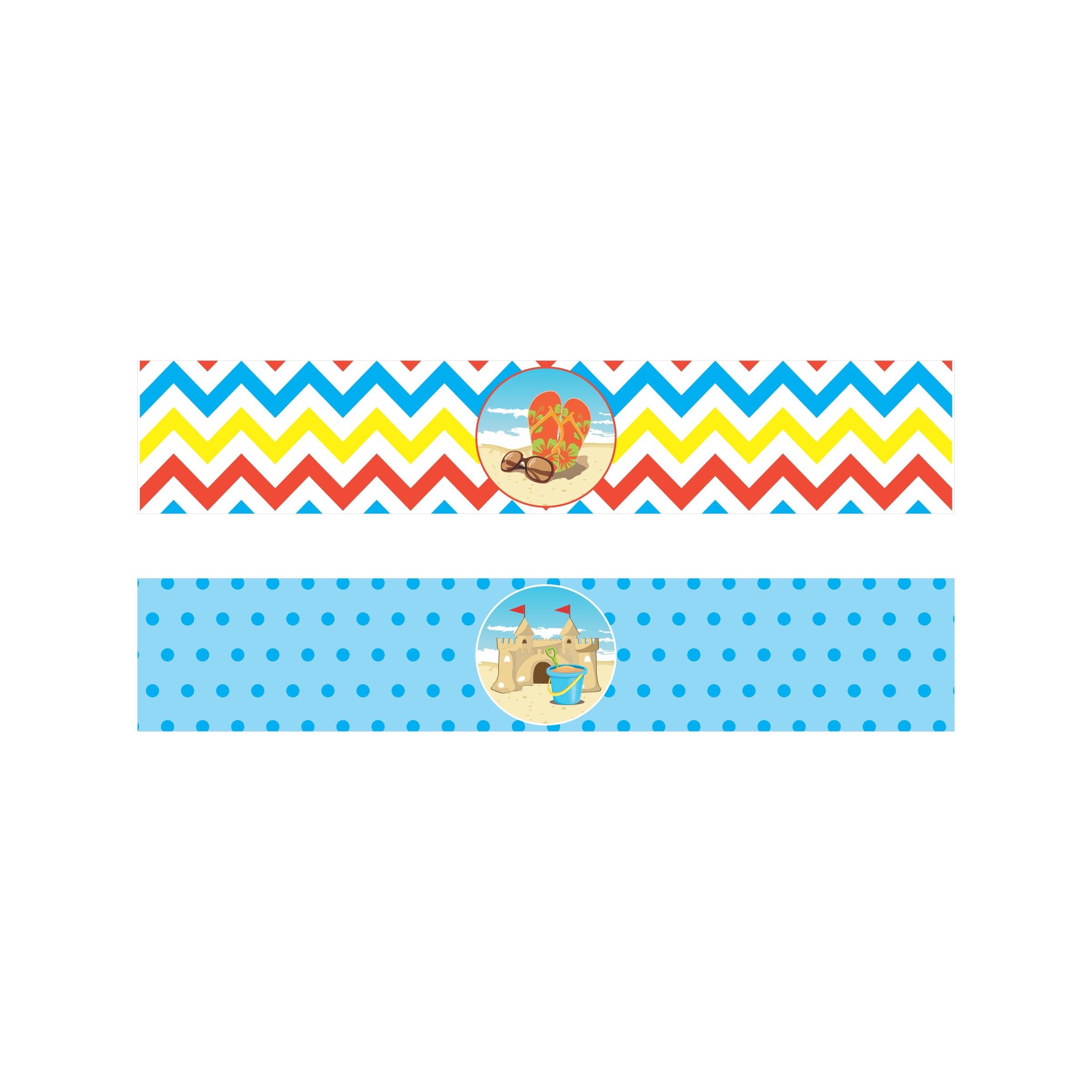 Beach Theme Wrist Bands - Pack of 10 THEME PARTIES Pretty UR Party