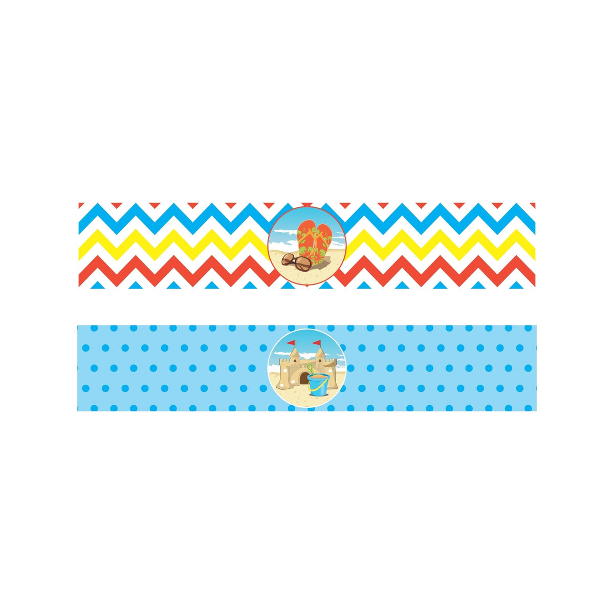 Beach Theme Wrist Bands - Pack of 10