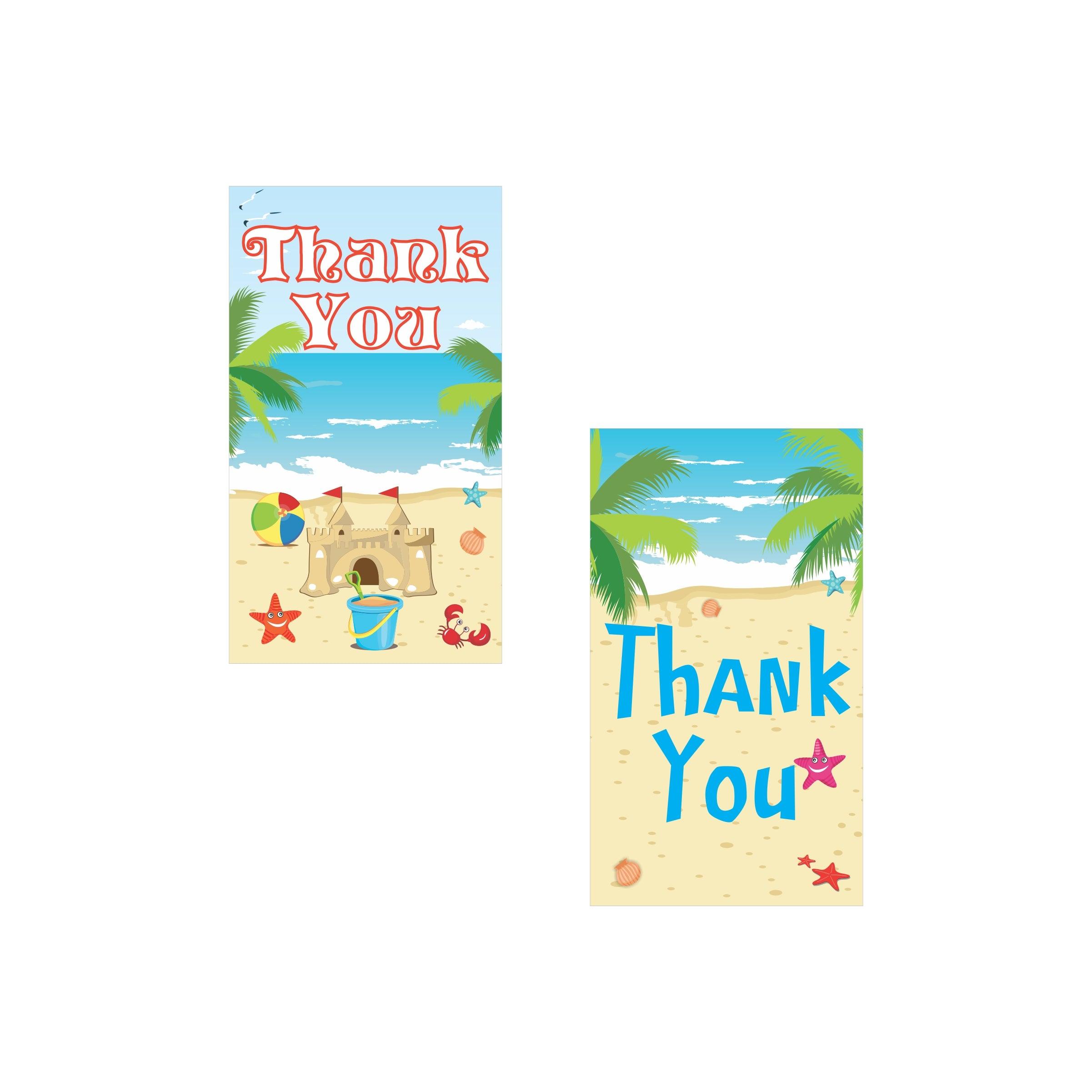 Beach Theme Thank you Tags THEME PARTIES Pretty UR Party Beach Theme Thank you Tags THEME PARTIES Pretty UR Party
