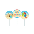 Beach Theme Cupcake / Food Toppers THEME PARTIES Pretty UR Party