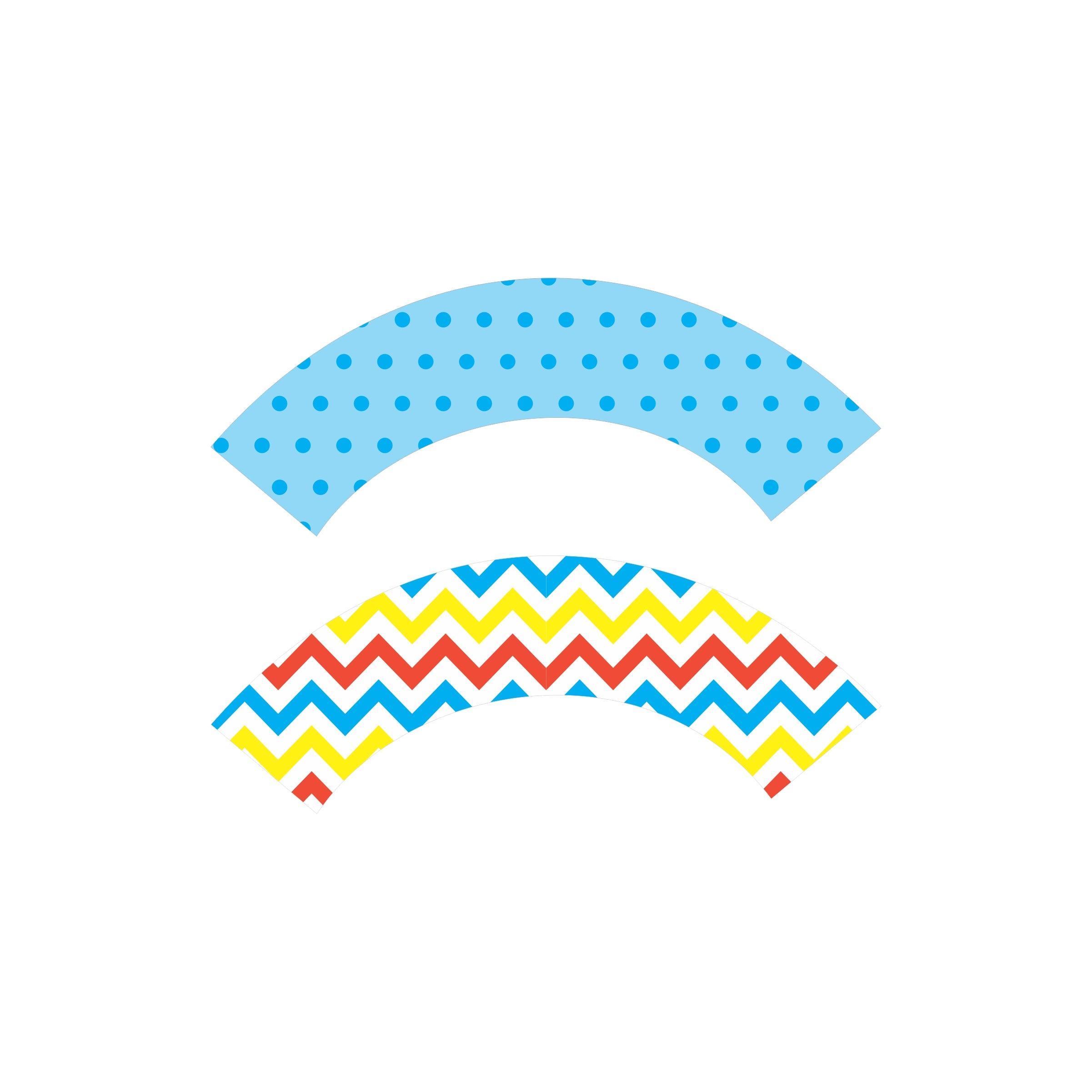 Beach Theme Cupcake Wrappers THEME PARTIES Pretty UR Party