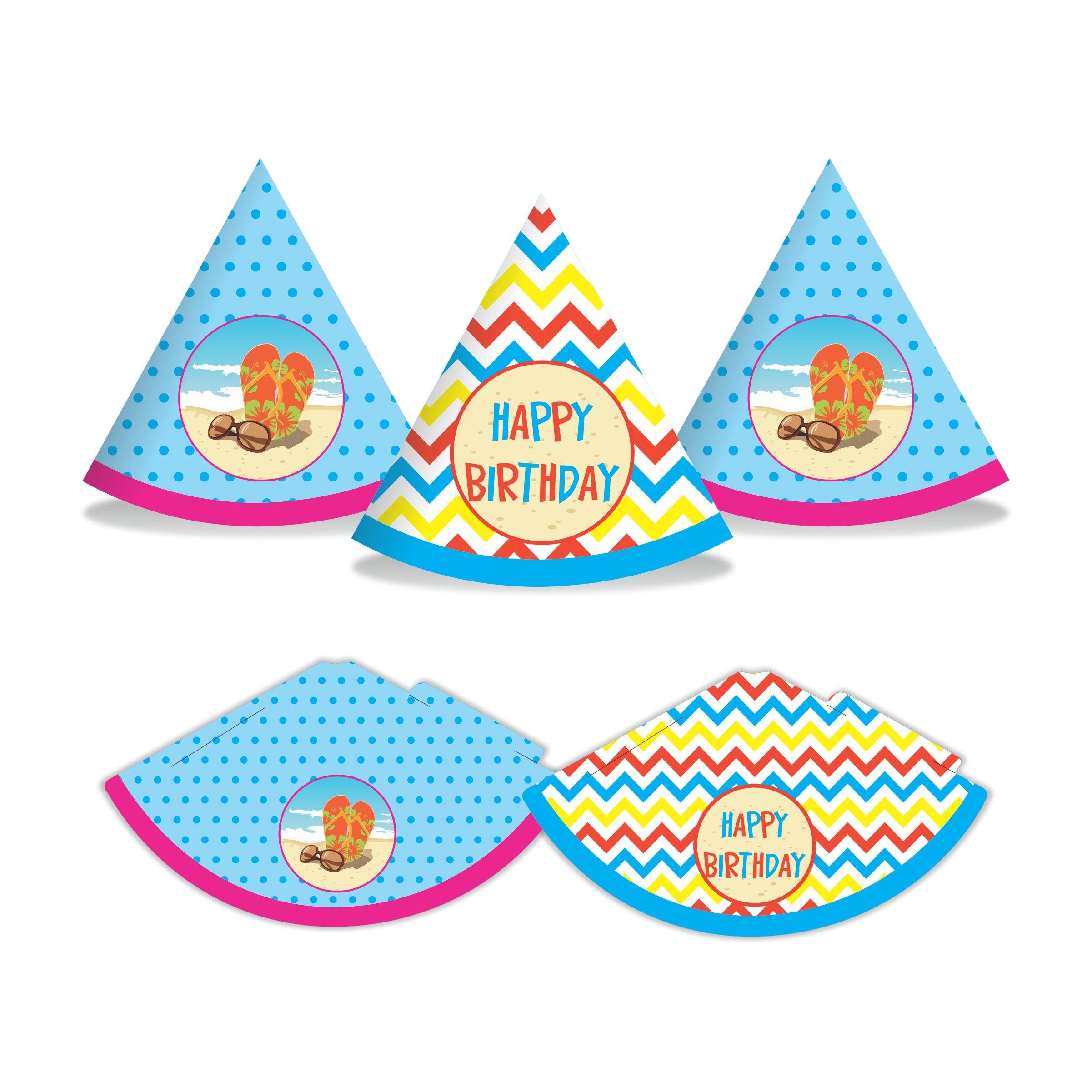 Beach Theme Hats - Pack of 10 THEME PARTIES Pretty UR Party