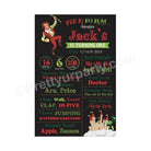 Jack & The Beanstalk Theme Chalkboard Poster PERSONALISED Pretty UR Party
