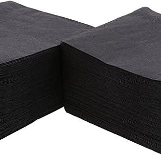 Black Paper Napkins - Pack of 20 THEME PARTIES Pretty UR Party
