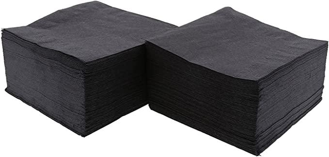 Black Paper Napkins - Pack of 20 THEME PARTIES Pretty UR Party
