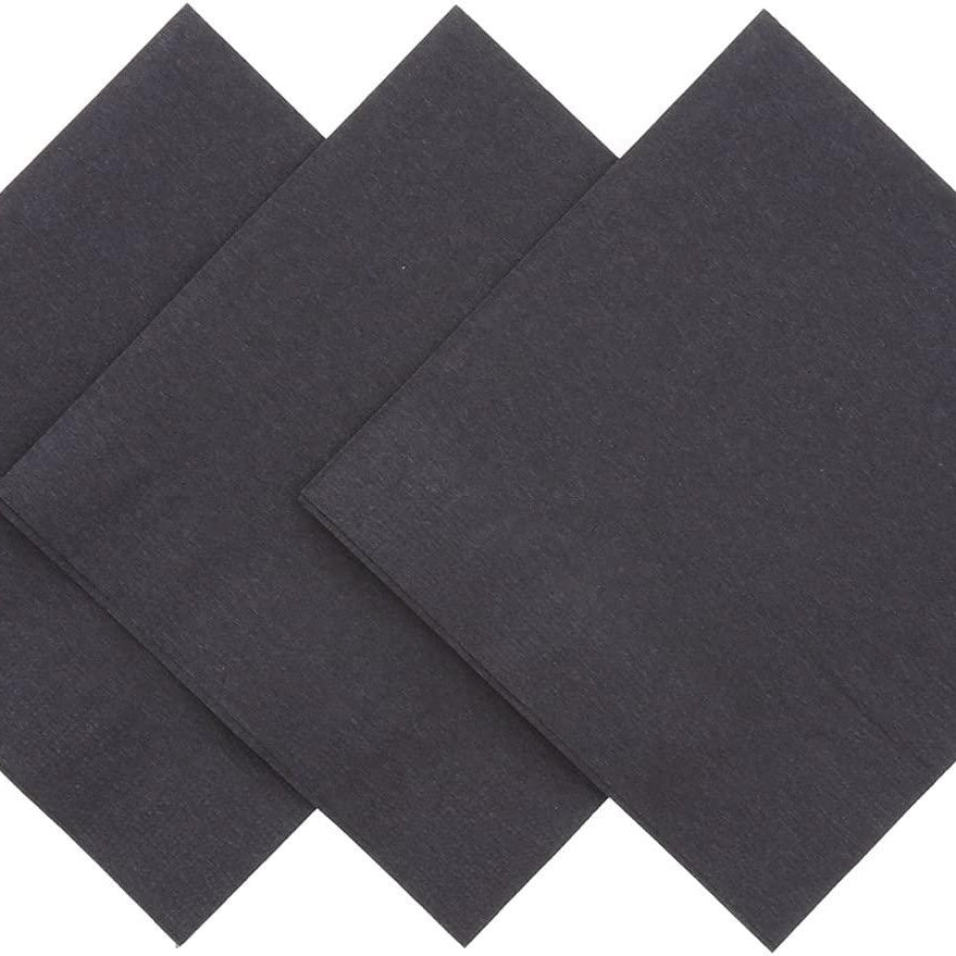 Black Paper Napkins - Pack of 20 THEME PARTIES Pretty UR Party