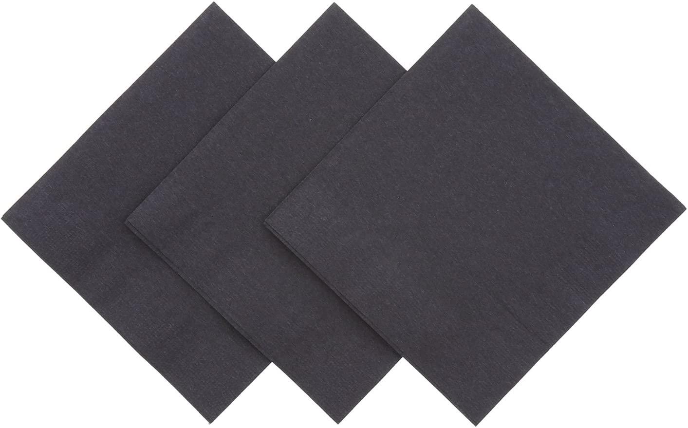 Black Paper Napkins - Pack of 20 THEME PARTIES Pretty UR Party