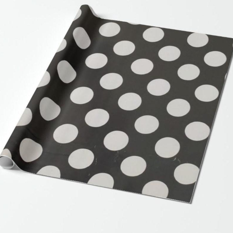 Black Polka Dots Big Wrapping Paper - Pack of 5 ACCESSORIES Pretty UR Party