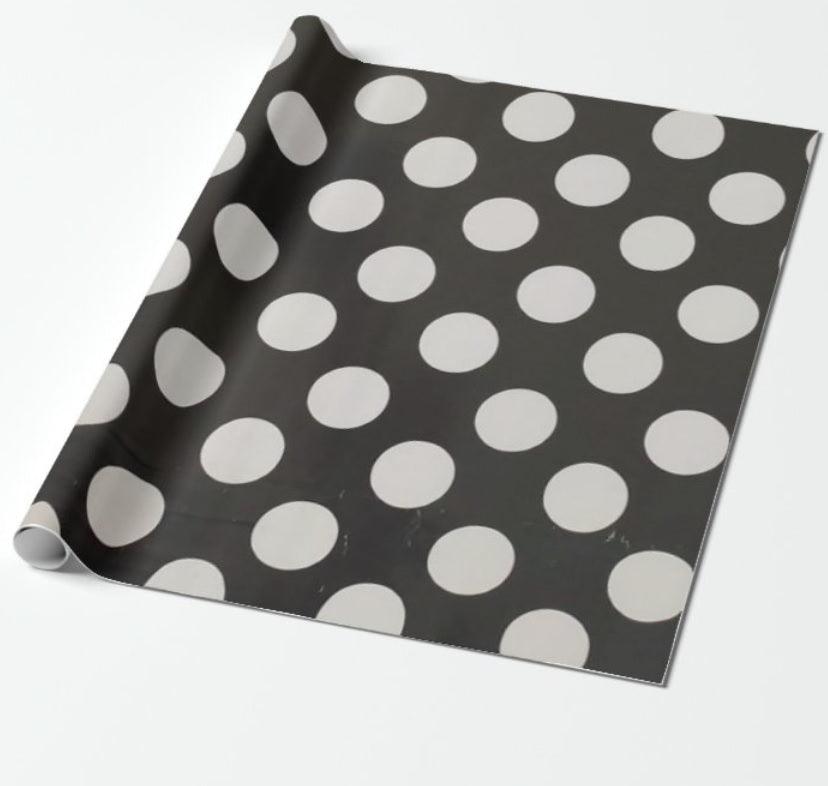 Black Polka Dots Big Wrapping Paper - Pack of 5 ACCESSORIES Pretty UR Party