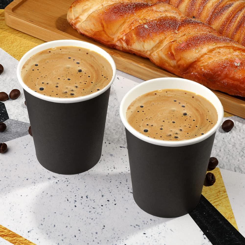 Black Paper Cups - pack of 10 THEME PARTIES Pretty UR Party