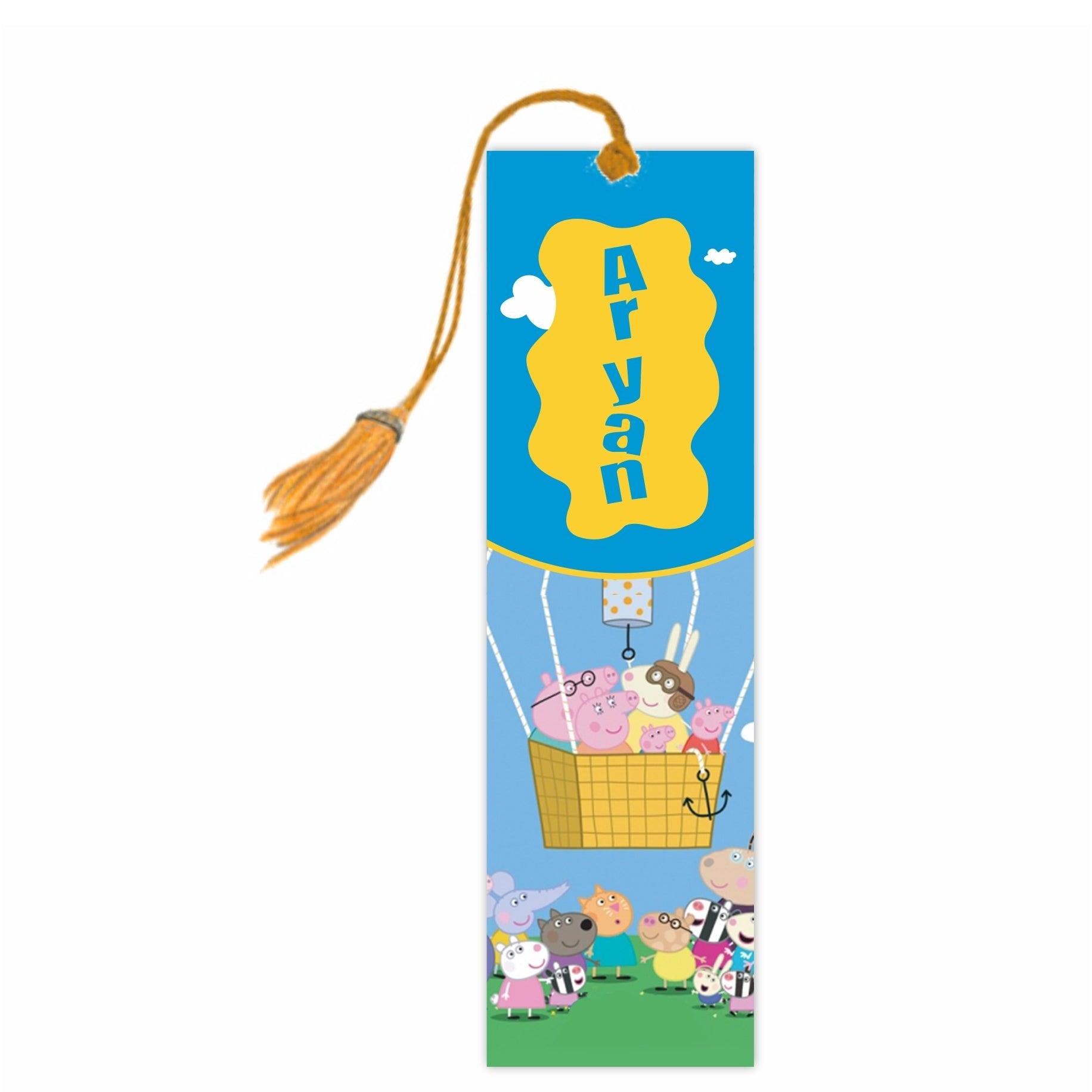 Peppa Pig inspired Bookmarks PERSONALISED Pretty UR Party