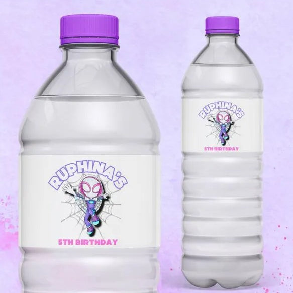 Spidey and his Friends theme Water Bottle Labels Spidey and his Friends theme Water Bottle Labels