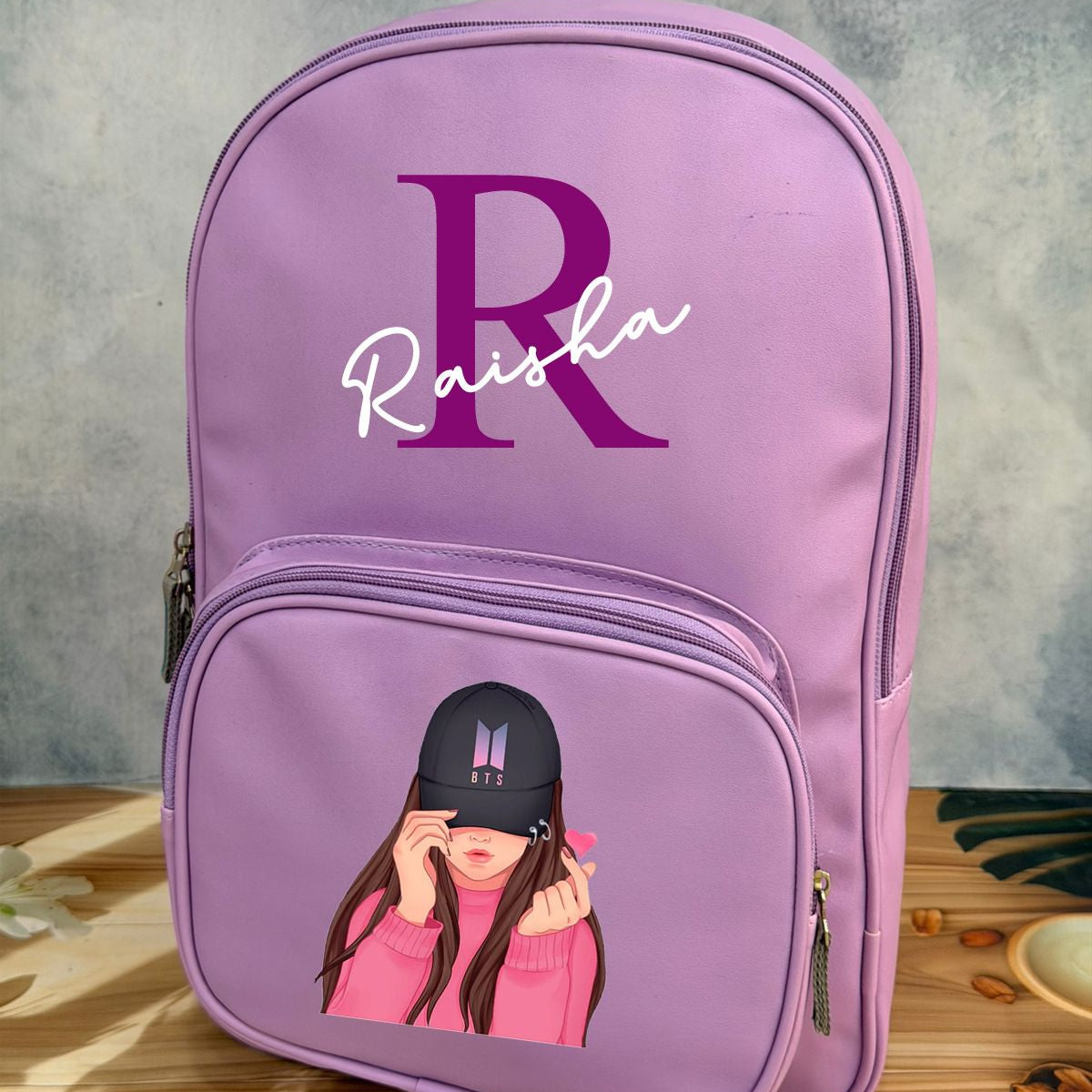 Personalised Backpack with Initial and Name Personalised Backpack with Initial and Name