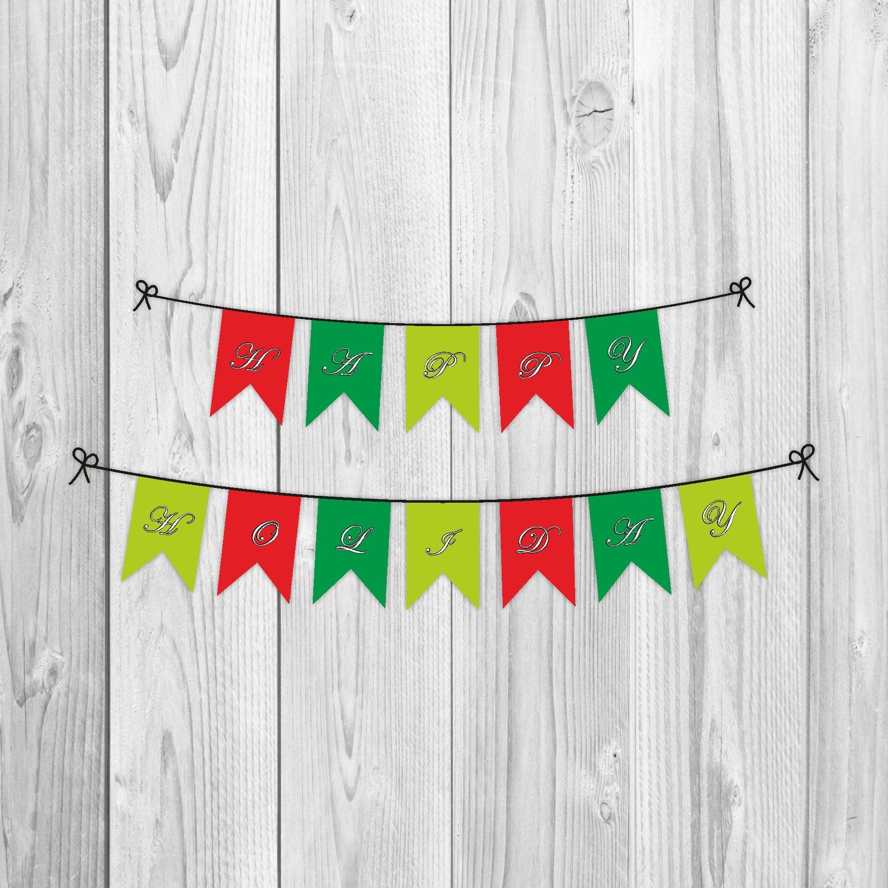 Christmas Bunting ALL PARTY SUPPLIES Pretty UR Party