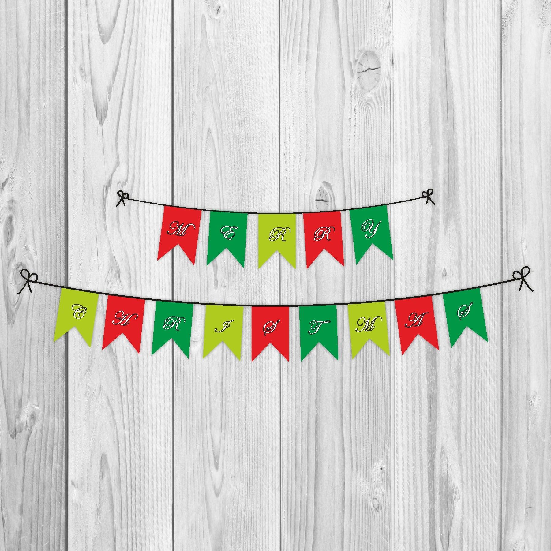 Christmas Bunting ALL PARTY SUPPLIES Pretty UR Party