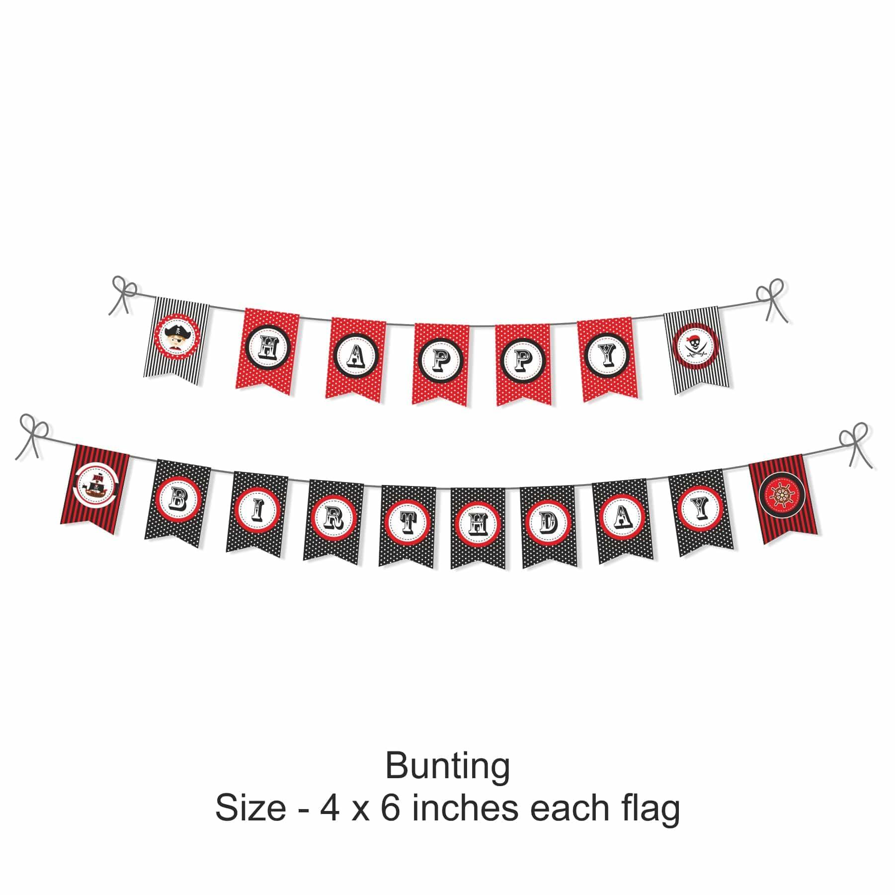 Pirate Party Decorations Package - 70 pieces Combo BIRTHDAYS Pretty UR Party