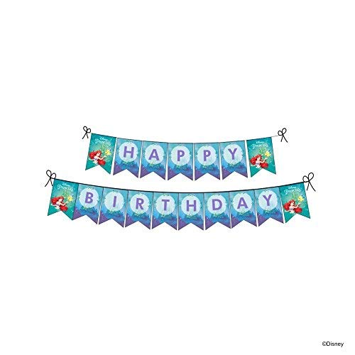 Disney Ariel the Mermaid Party Decorations Kit - 80 pieces combo pack THEME PARTIES Pretty UR Party