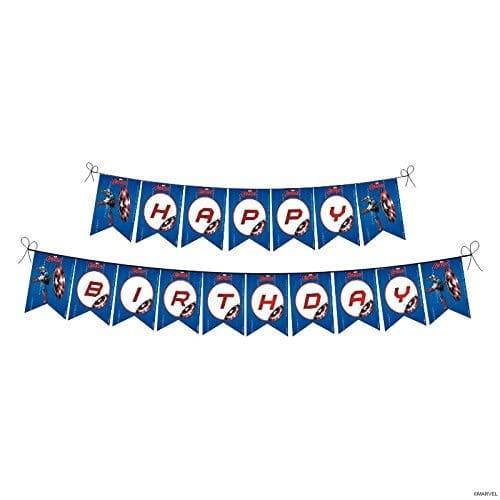Marvel Captain America Party Decorations Kit - 80 pieces combo pack THEME PARTIES Pretty UR Party