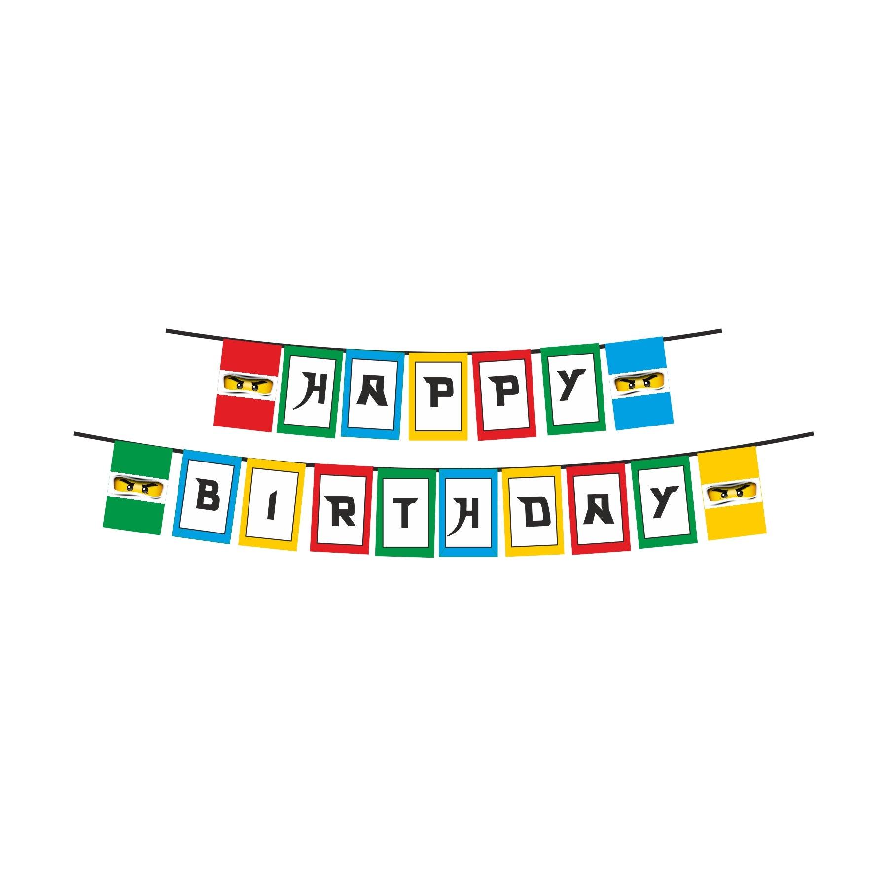 Ninjago theme Party Decorations Kit - 80 Pieces combo pack PACKAGES Pretty UR Party