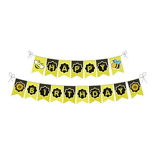 Bumble Bee Party Decorations Kit - 80 pcs Combo Pack THEME PARTIES Pretty UR Party