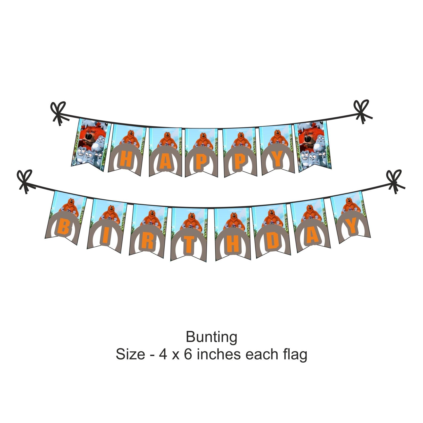 Grizzy and the Lemmings theme Party Decorations Kit - 80 Pieces combo pack PACKAGES Pretty UR Party