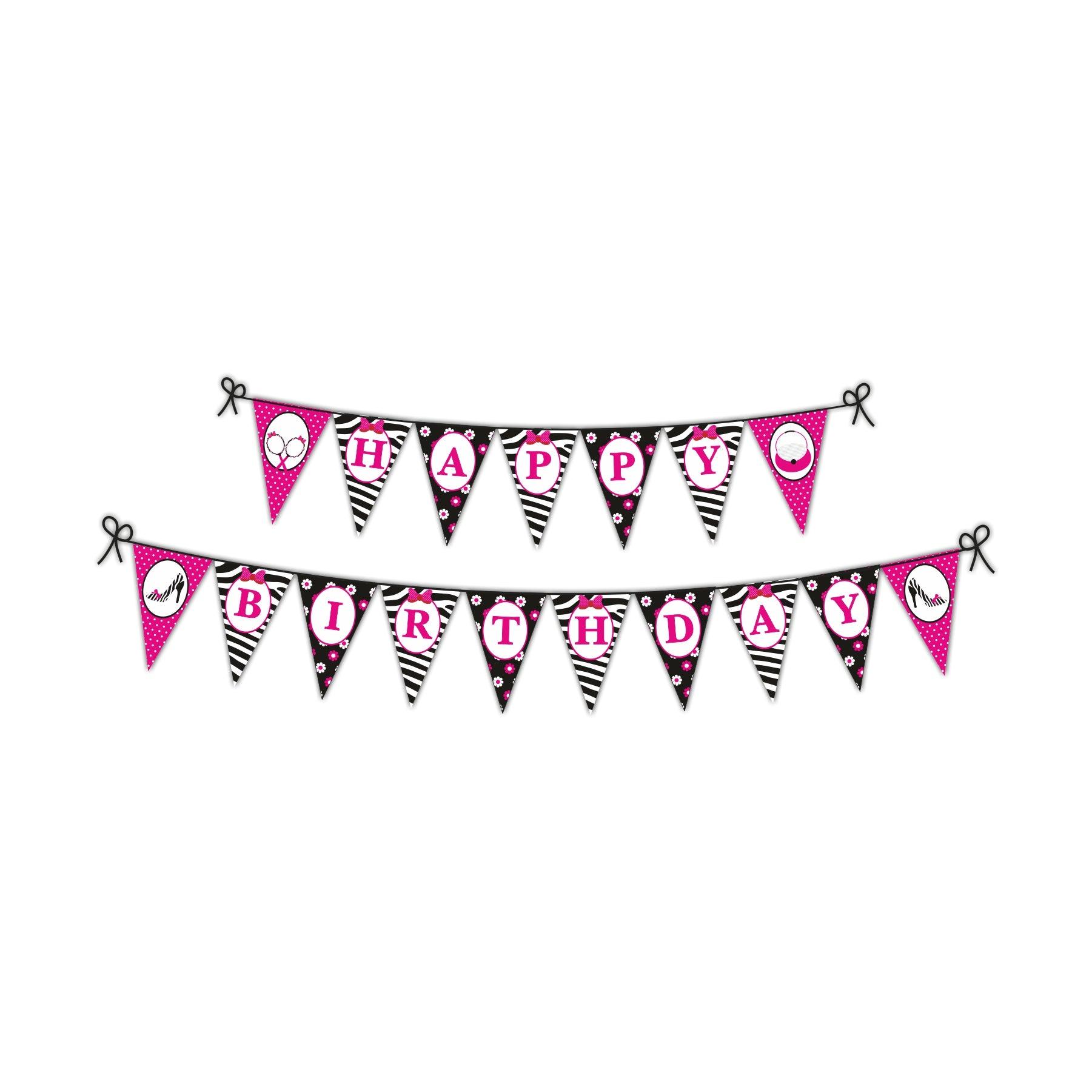 Glam Diva Party Decorations Kit - 80 pieces Combo Pack THEME PARTIES Pretty UR Party