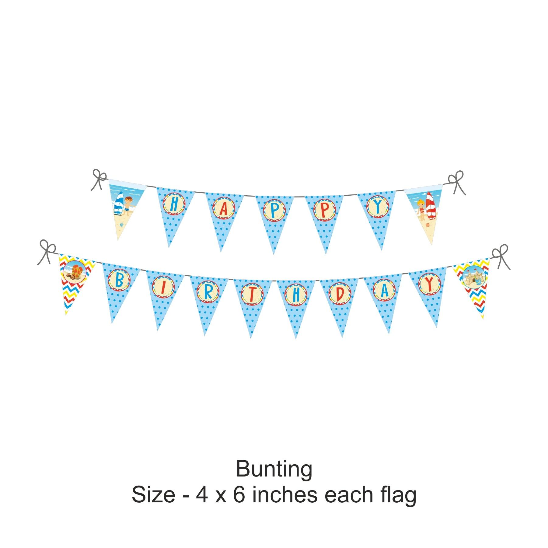 Beach theme Party Decorations Kit - 80 pcs combo pack PACKAGES Pretty UR Party